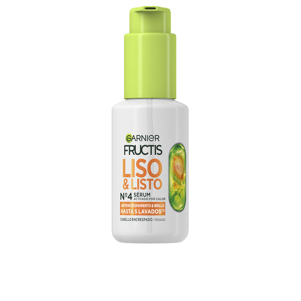 Garnier Fructis Liso &Amp; Listo Nº4 Heat-Activated Anti-Frizz Serum 50 Ml