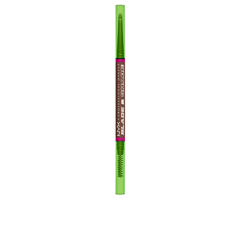 Nyx Professional Make Up Blade &Amp; Shade Nano Eyebrow Pencil #08-Chocolate 1 Unit - Salevare.com