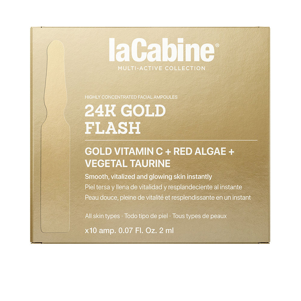 La Cabine 24K Gold Flash Limited Edition Ampoules 10 X 2 Ml - Salevare.com
