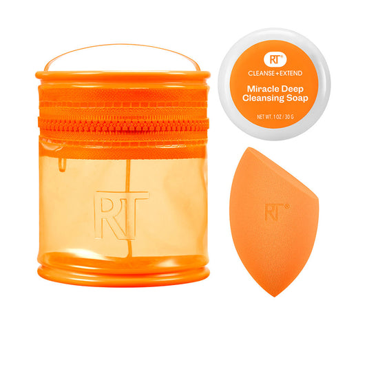 Real Techniques Miracle Blend + Cleanse Case 3 Pcs - Salevare.com