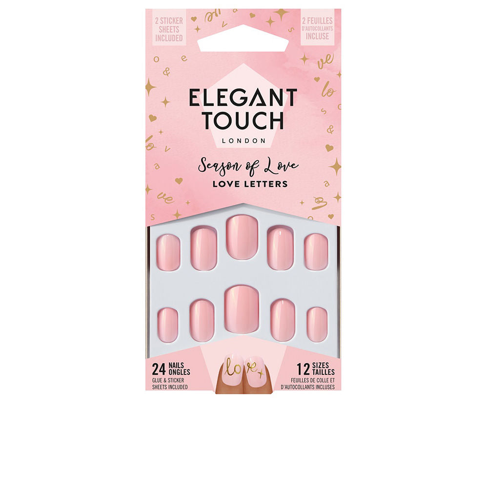 LUXE LOOKS nails with glue squoval limited ed #love letters 24 u