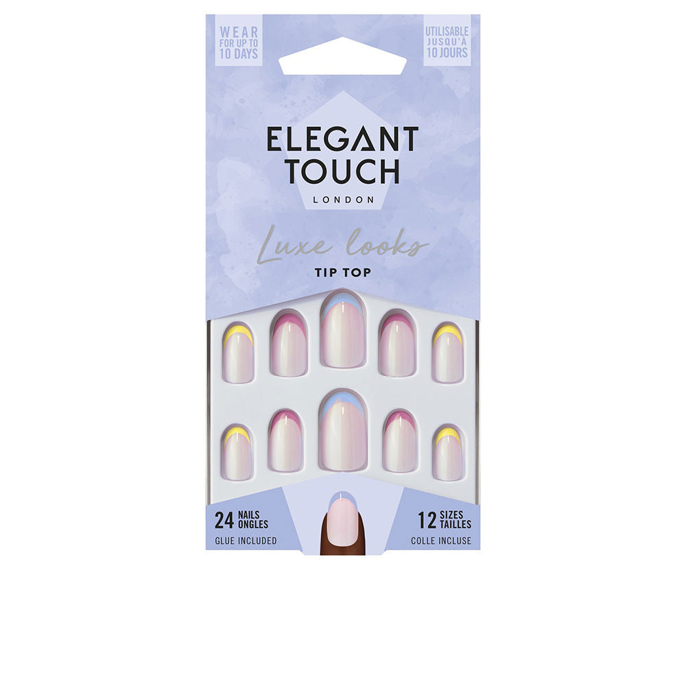 LUXE LOOKS nails with glue oval limited ed #tip top