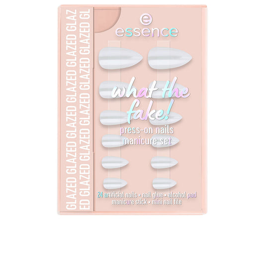 WHAT THE FAKE! False Nails Set #01-Glazed 6 pcs