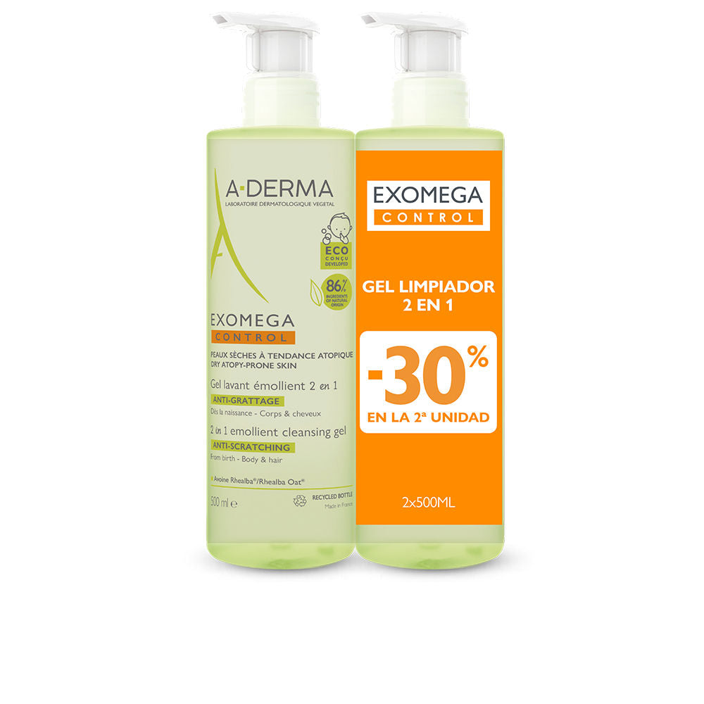 EXOMEGA CONTROL emollient gel 2in1 pack 2 x 500 ml