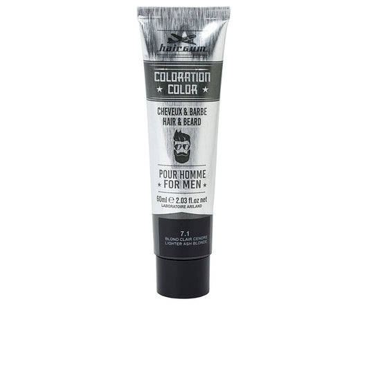 COLORATION Beard and Hair Dye #7.1-Light Ash Blonde 60 gr