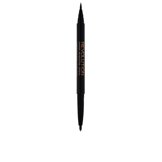 DUAL EYELINER felt &amp; kohl #black 1 ml