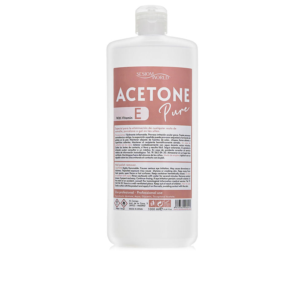Sesiom World Acetone Pure Acrylic Nail Polish Remover 1000 Ml - Salevare.com