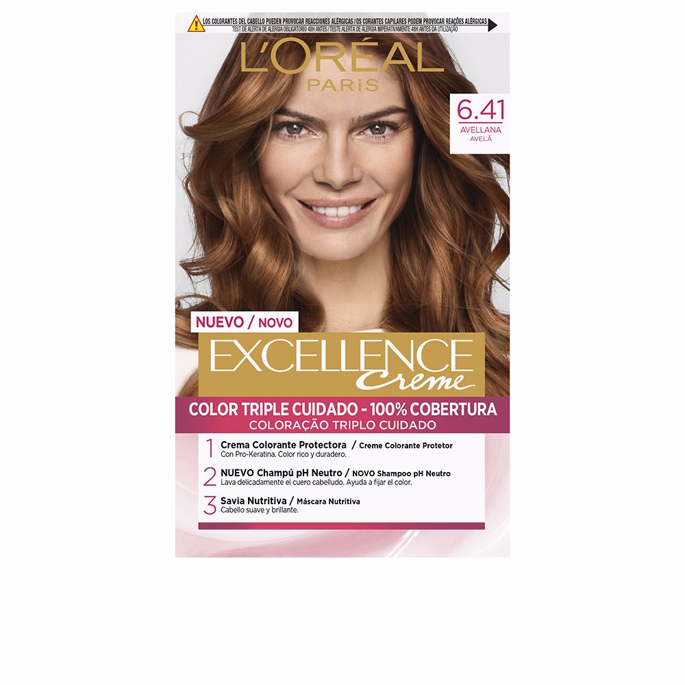 L'Oréal Paris Excellence Creme Dye #6.41-Hazelnut 192 Ml