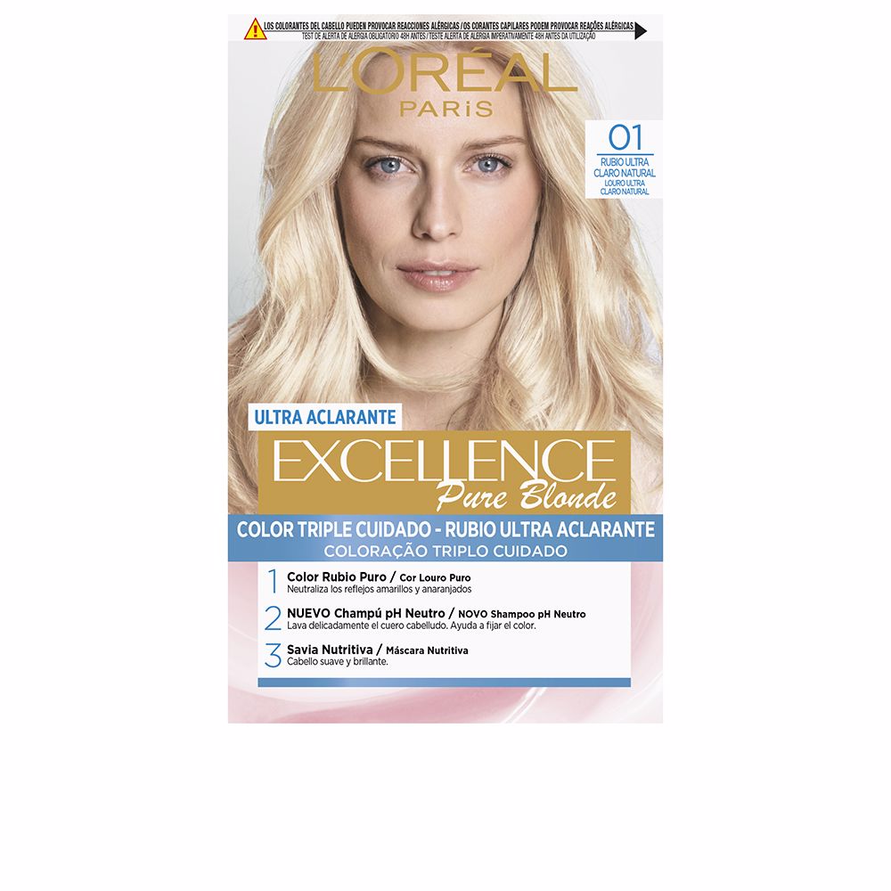 L'Oréal Paris Excellence Creme Dye #01 Natural Ultra Light Blonde 192 Ml