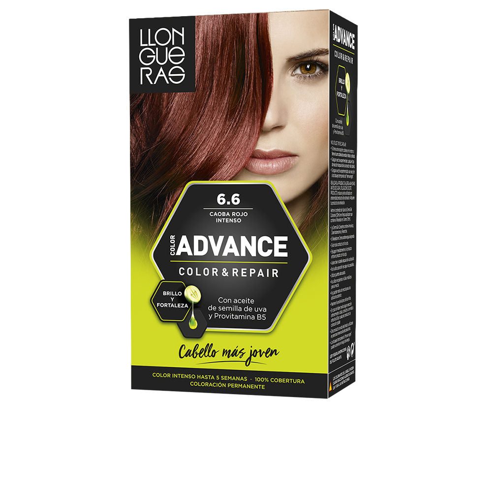 Llongueras Color Advance #6,6-Caoba Rojo Intenso 1 U