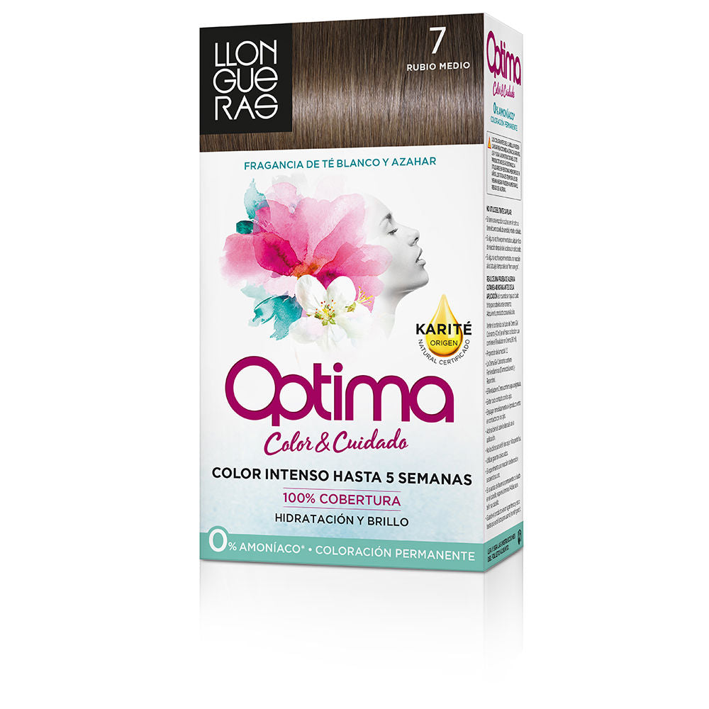 Llongueras Optima Hair Colour #7 Rubio Medio 1 U
