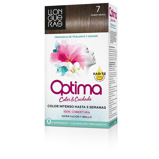 Llongueras Optima Hair Colour #7 Rubio Medio 1 U