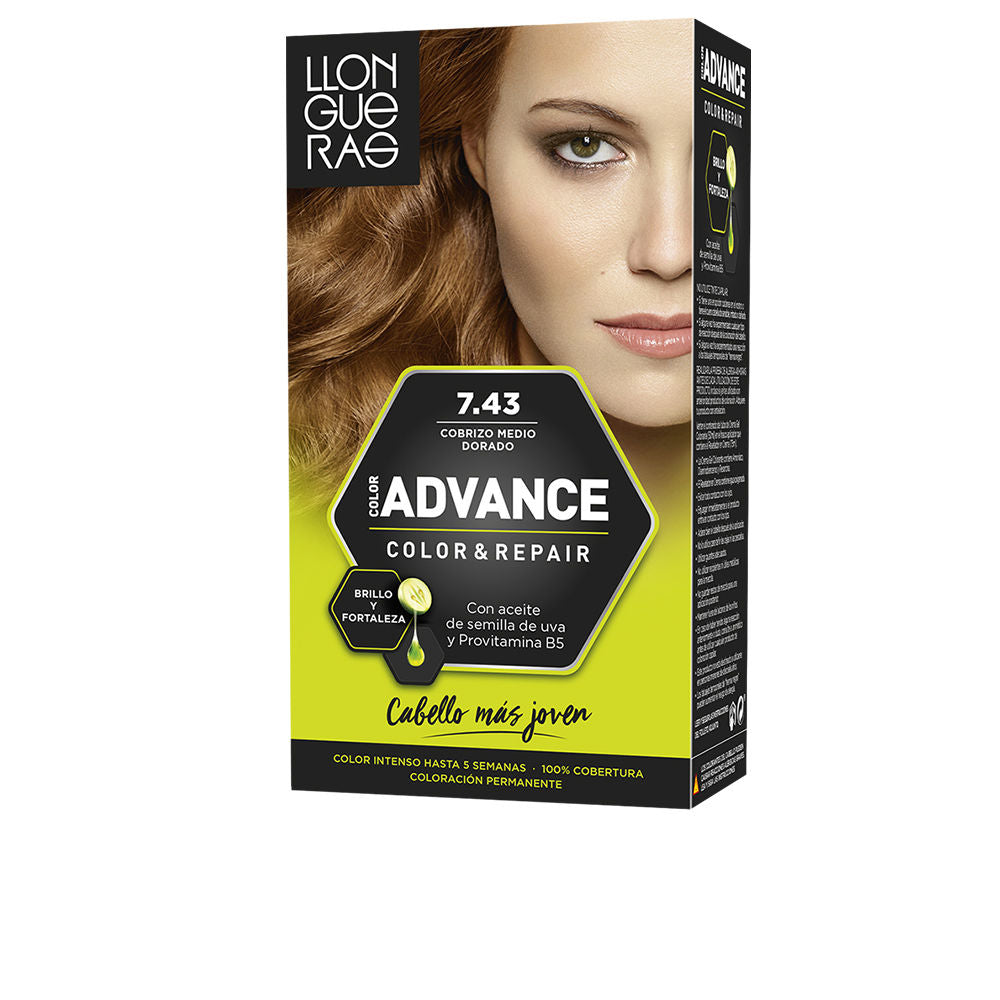Llongueras Color Advance #7,43-Cobrizo Medio Dorado 1 U