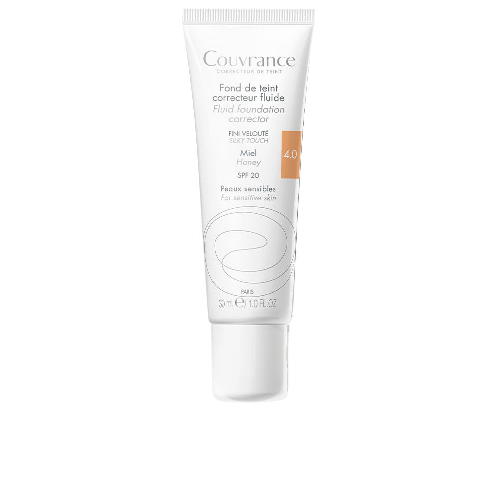 COUVRANCE fluid makeup base for sensitive skin #honey 30 ml