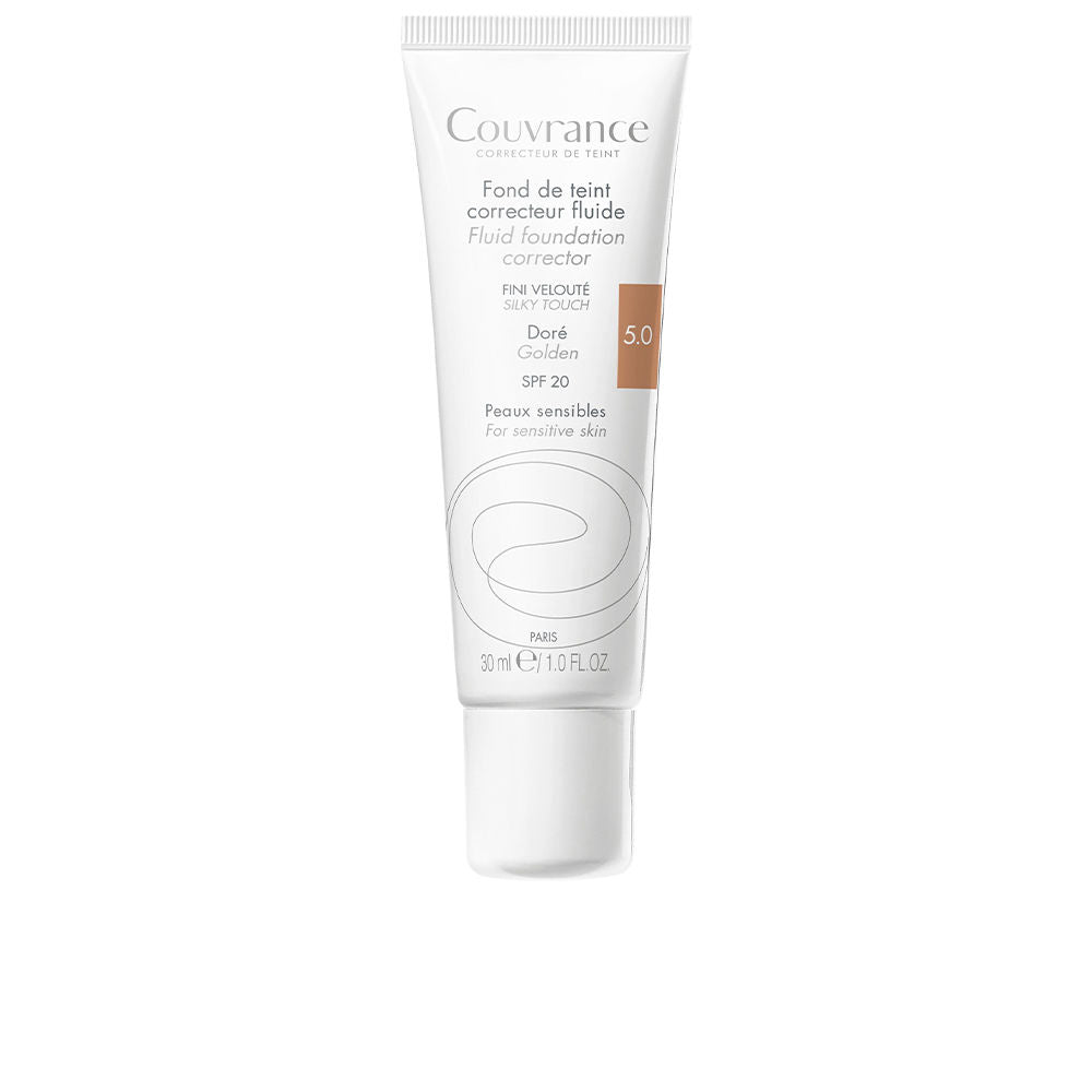 COUVRANCE fluid makeup base for sensitive skin #gold 30 ml