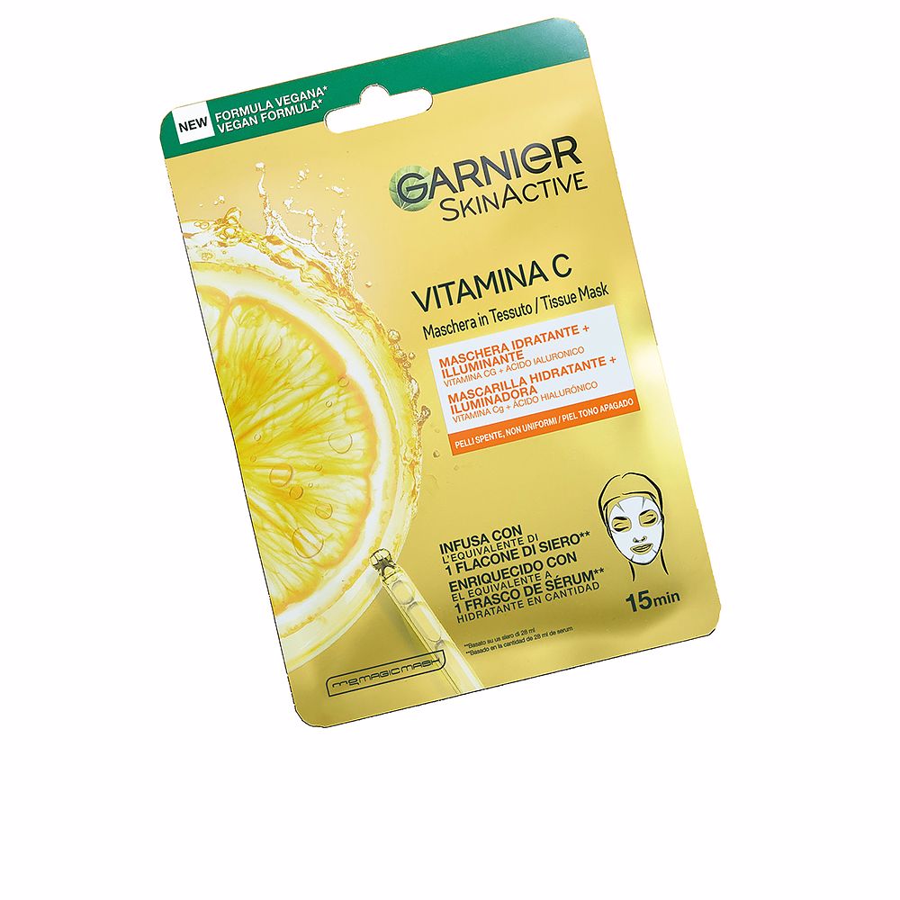 SKINACTIVE mascarilla vitamina c hidratante e iluminadora 1 u