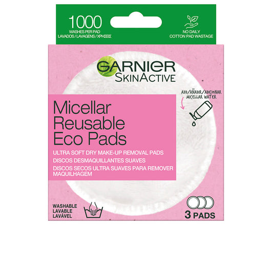 SKINACTIVE soft washable makeup remover pads 3 units