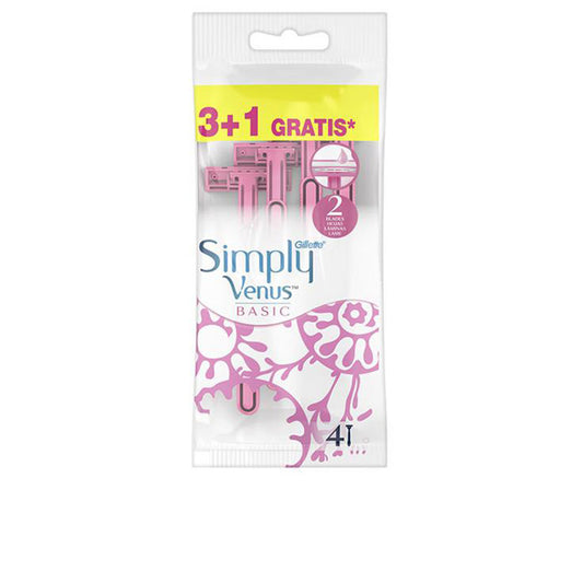 GILLETTE VENUS 2 SIMPLY BASIC disposable razors, 4 units