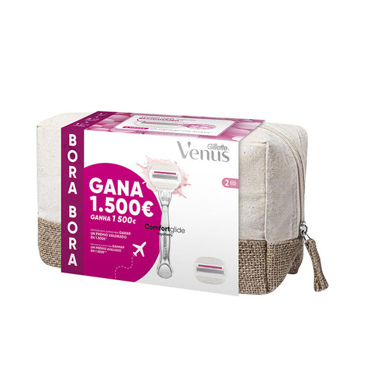 GILLETTE VENUS SUGARBERRY TOILETRY BAG BORA BORA machine + 2 refills