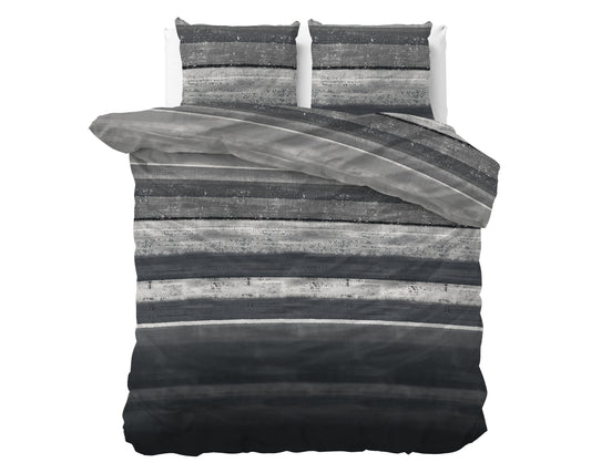 Marcus Flannel Duvet Cover Set Grey 200 x 200/220
