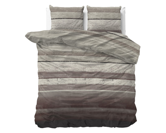 Duvet Cover Set Flannel Marcus Taupe 240 x 200/220