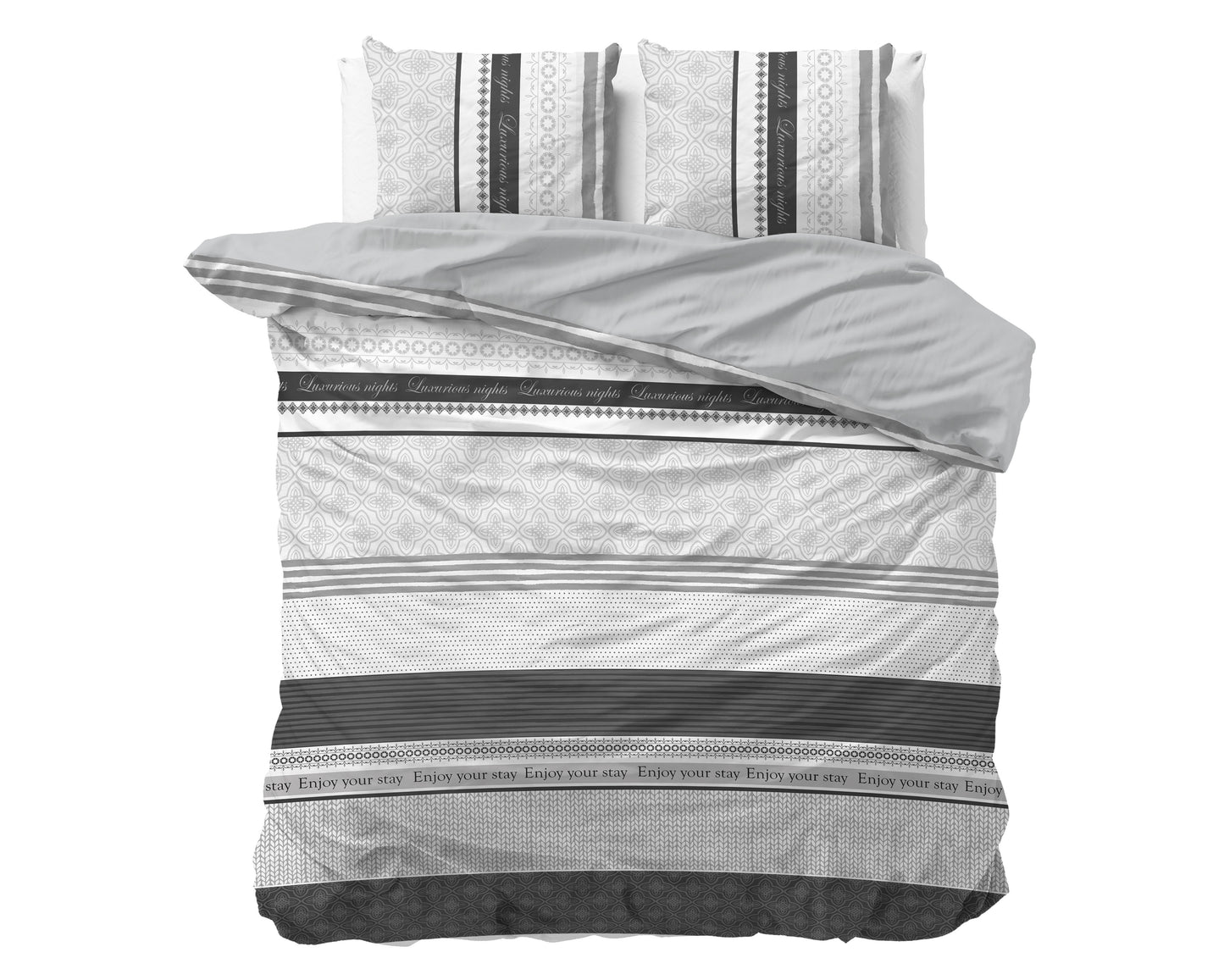 Duvet Cover Set Enjoy Anthracite 200x200