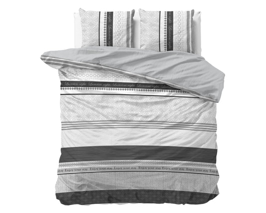 Duvet Cover Set Enjoy Anthracite 200x200
