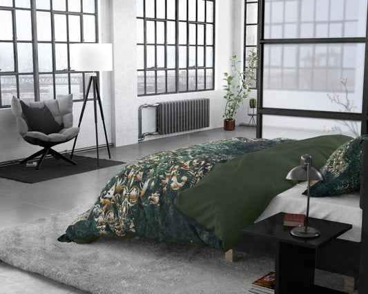 Duvet Cover Set Nairobi Green 140 x 220