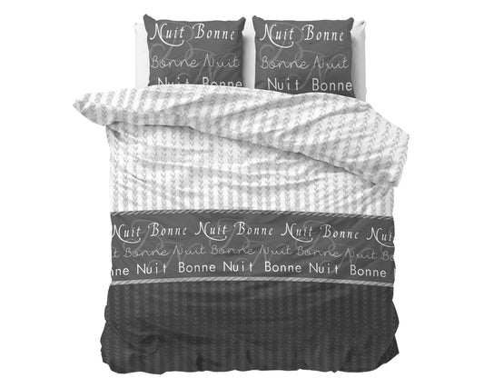 Duvet Cover Set Bonne Nuit 4 Anthracite 200x220