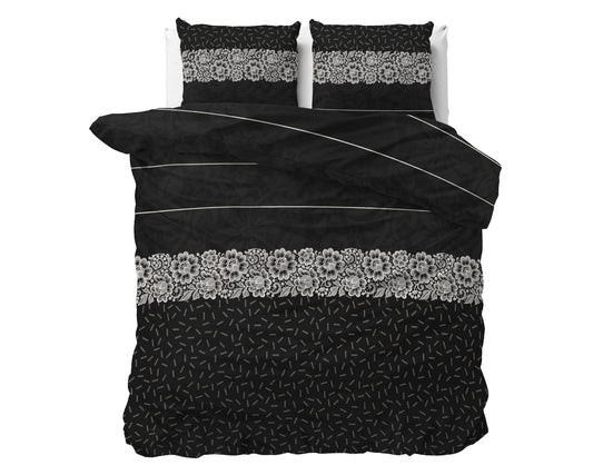 Duvet Cover Set Dervio Anthracite 240 x 220