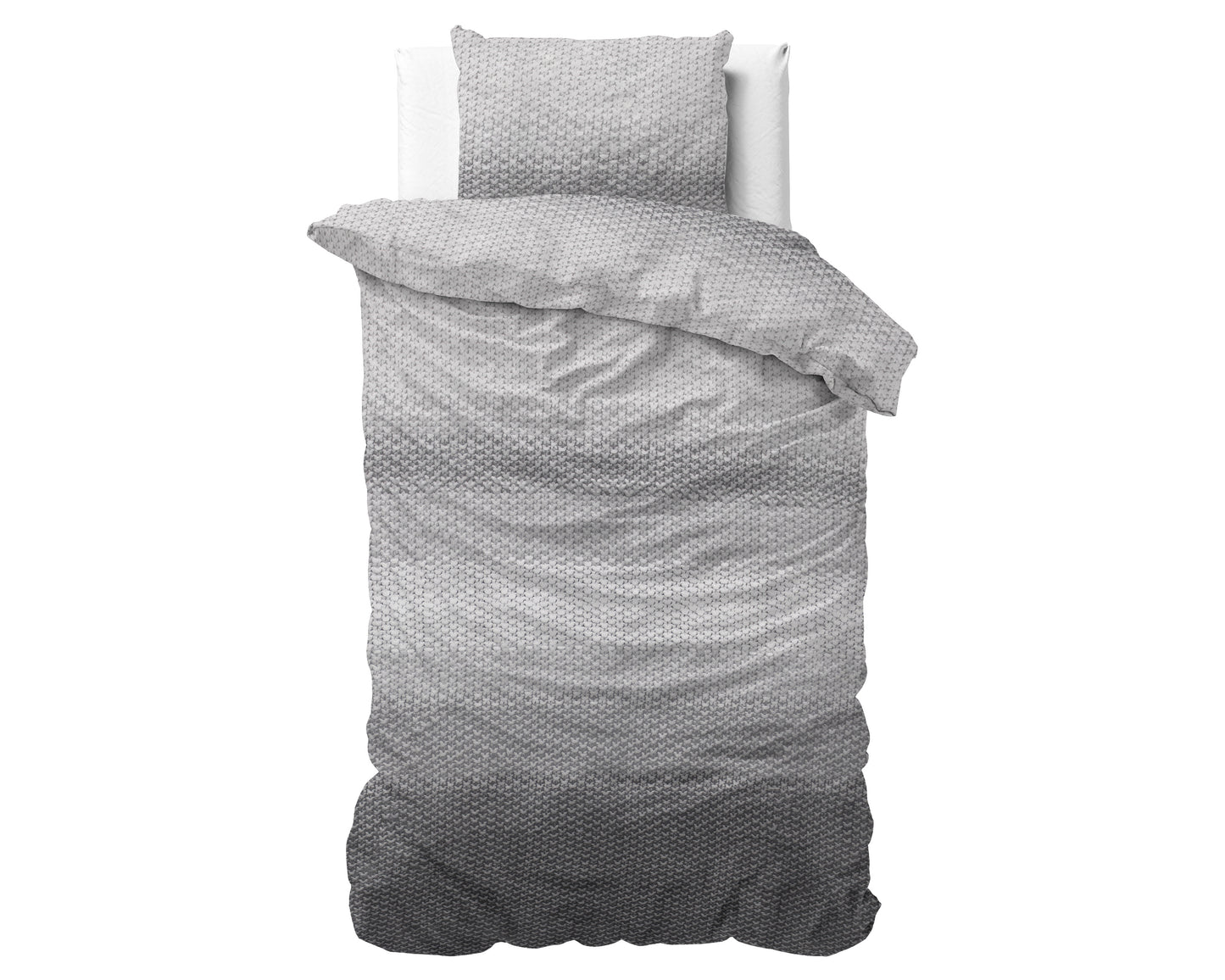 Duvet Cover Set DH Flannel Tamar Gray 140 x 220