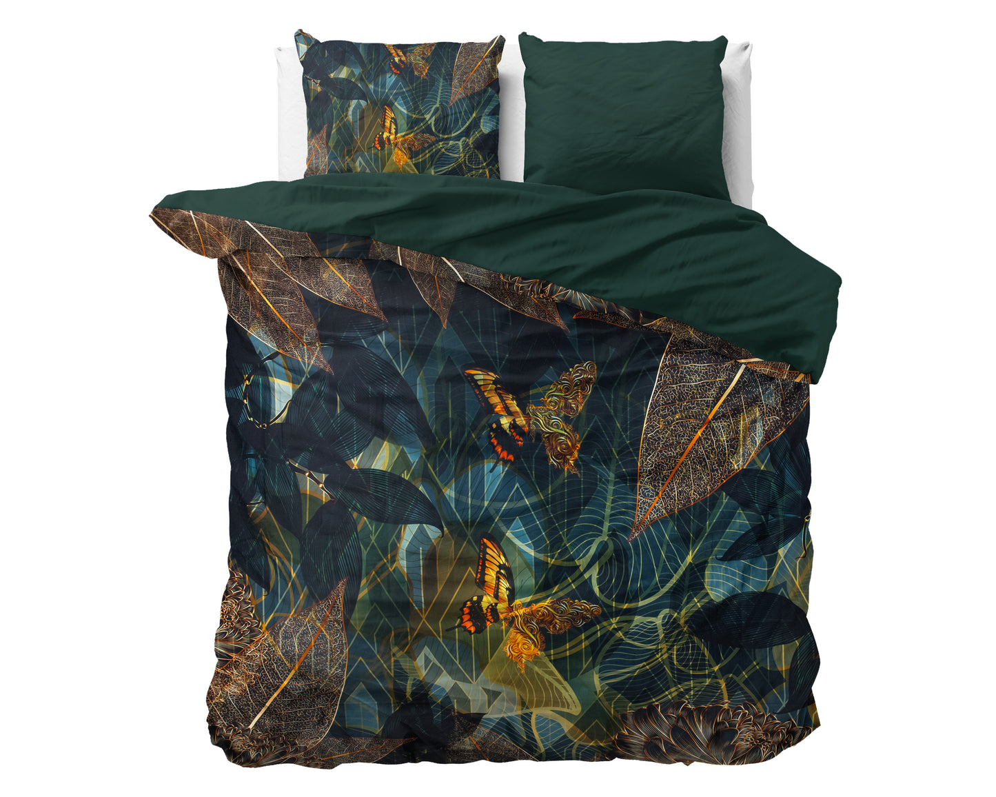 Duvet Cover Set Dark Rises Black 200 x 220
