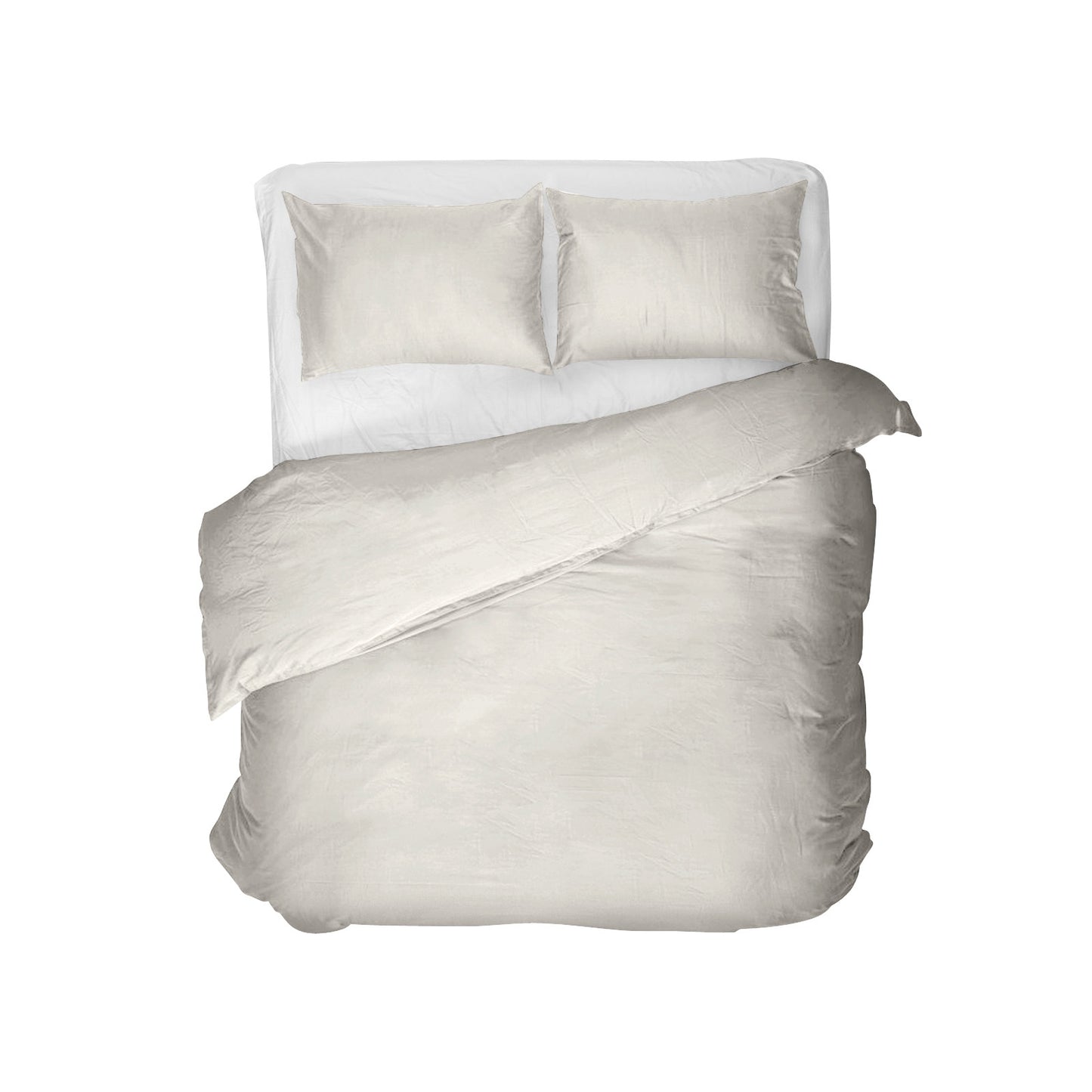 Duvet Cover Set Egyptian Cotton Uni Duvet Cover Cream 140 x 200/260