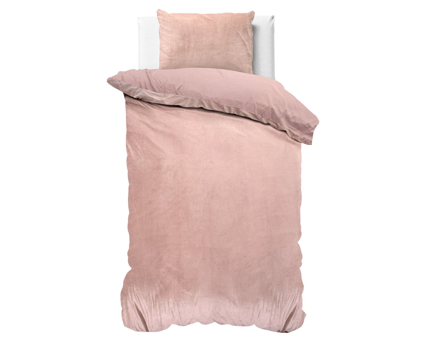 Duvet Cover Set Velvet Uni Duvet Cover Pink 140 x 220