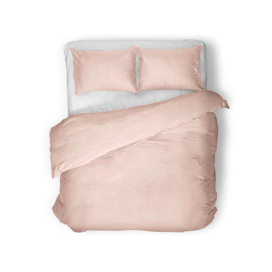 Duvet Cover Set Egyptian Cotton Uni Duvet Cover Pink 200 x 200/260