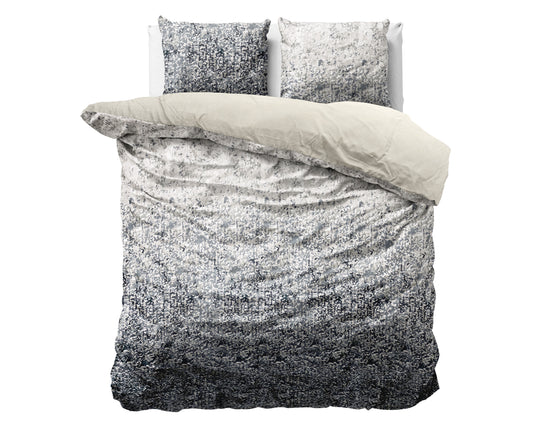 Duvet Cover Set Signature Velvet Cotton Emma Anthracite 240 x 220