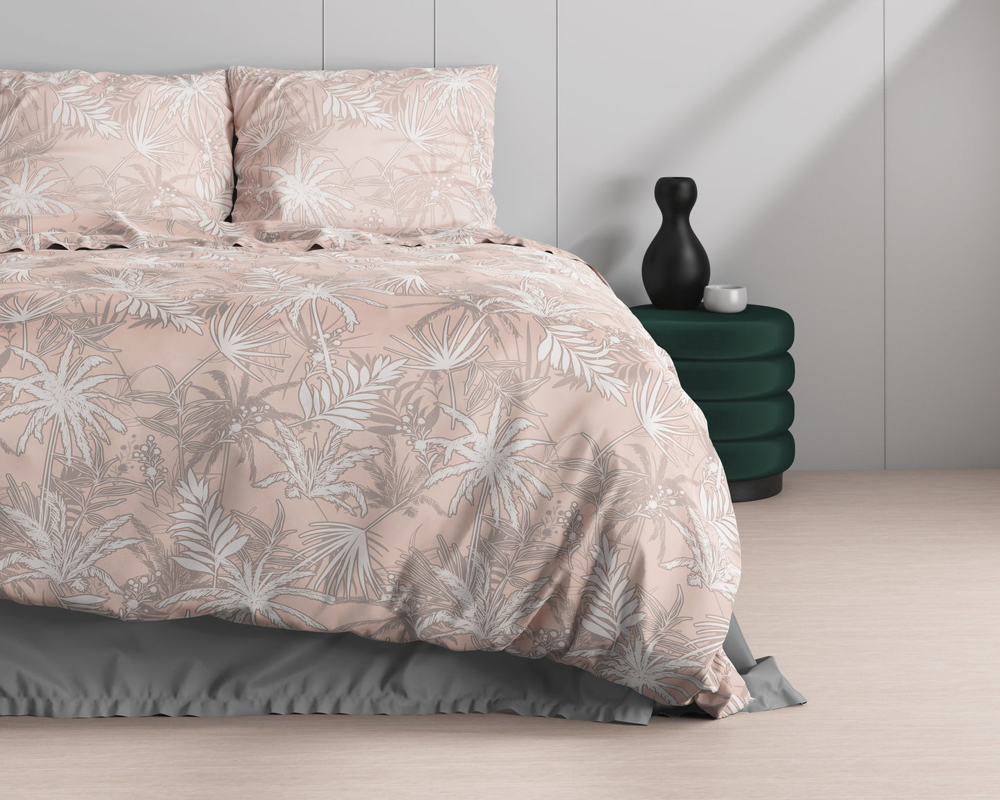 Duvet Cover Set Floor Pink 240 x 220