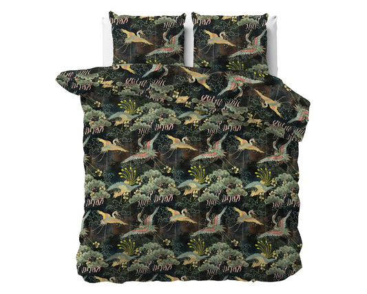 Duvet Cover Set Lisette Green 240 x 220