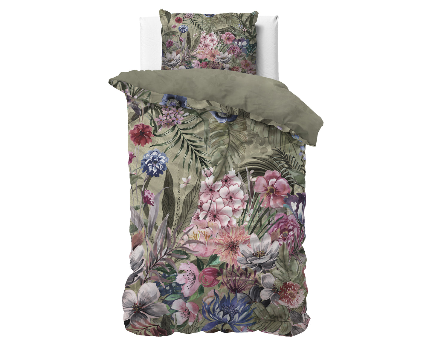 Duvet Cover Set Aurelie Green 140 x 200/220