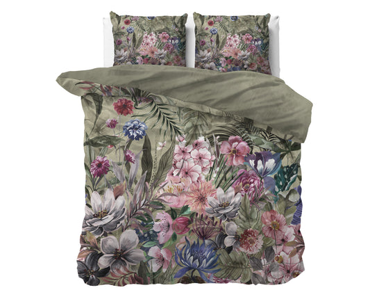 Duvet Cover Set Aurelie Green 240 x 200/220