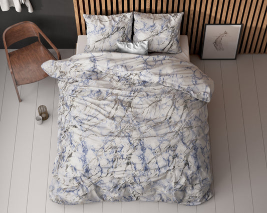 Duvet Cover Set Ocean Blue 140 x 220