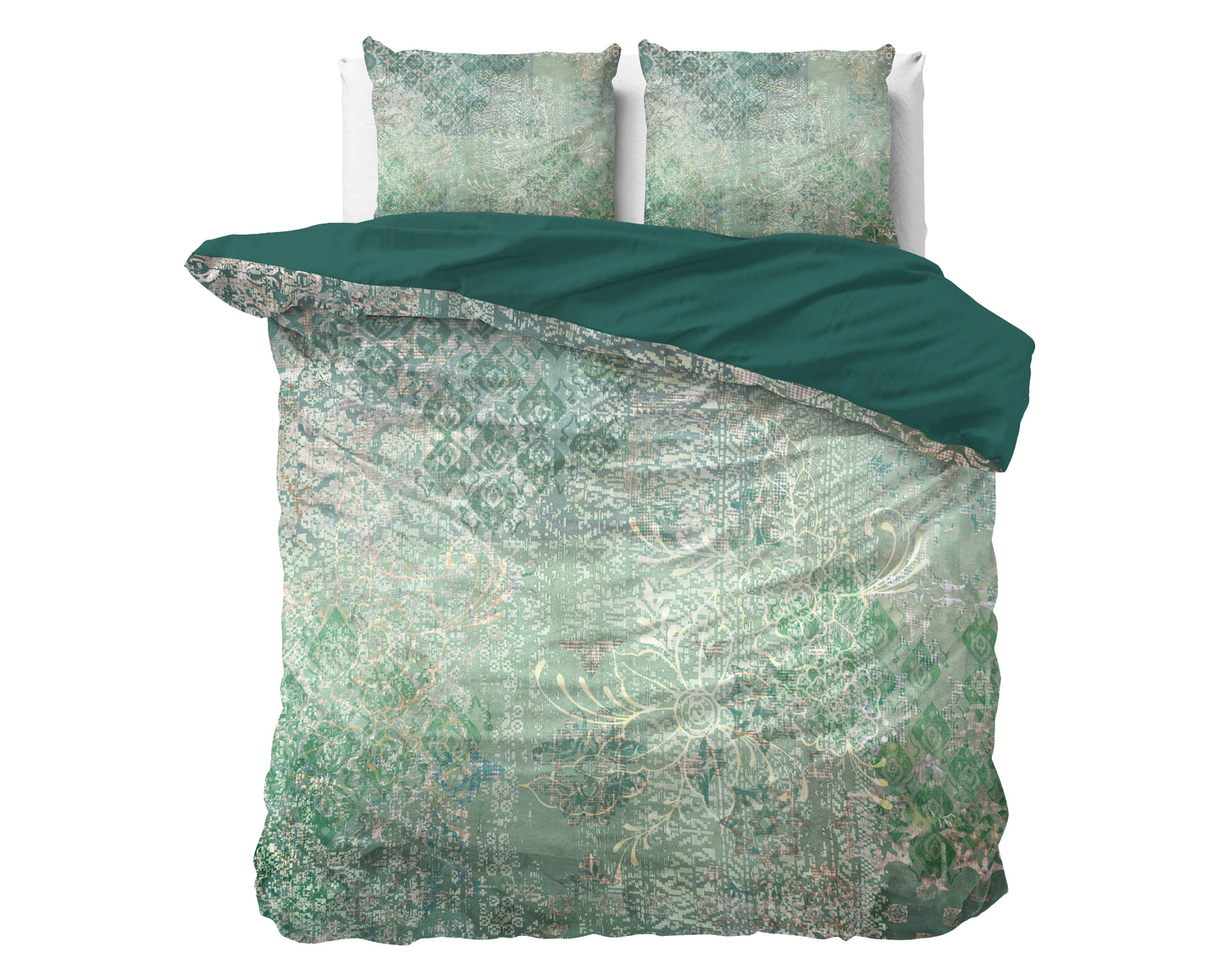 Duvet Cover Set Dakar Green 140 x 220