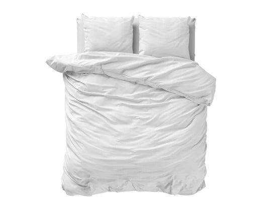 Duvet Cover Set Muslin Percale White 240 x 200/220