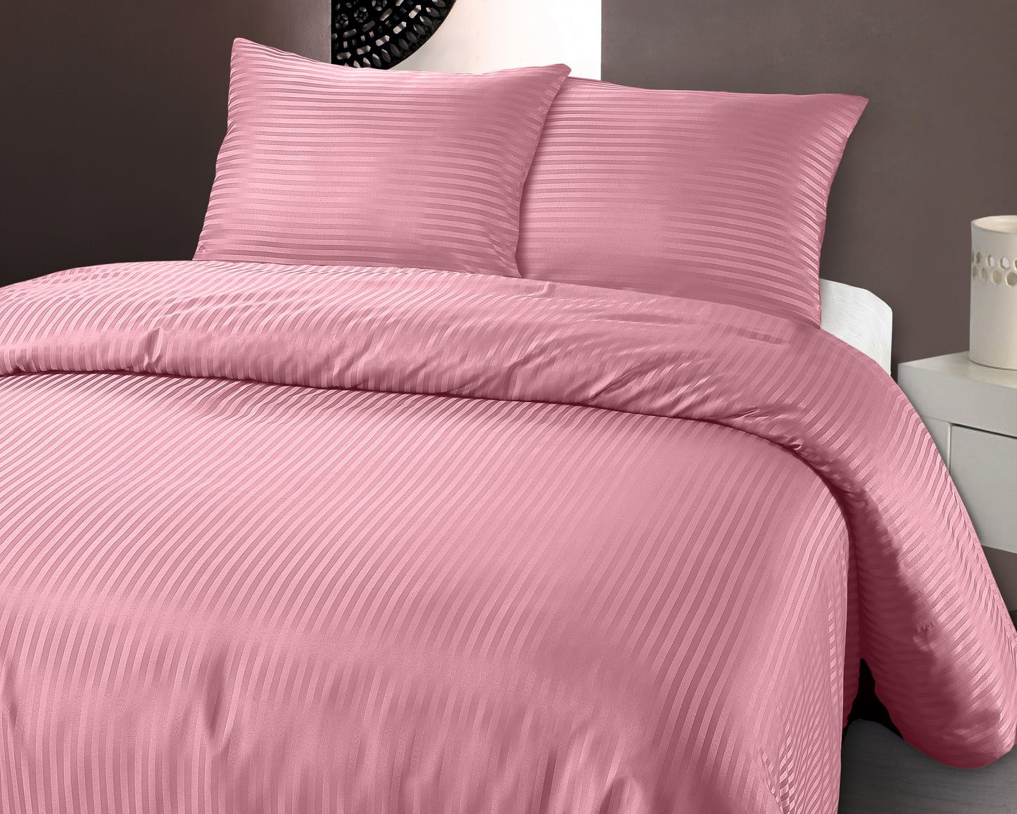 Duvet Cover Set Dallas Pink 240 x 220