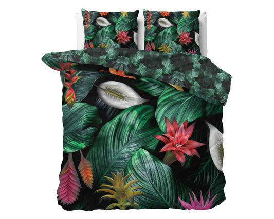 Duvet Cover Set Cintia Green 240 x 200/220