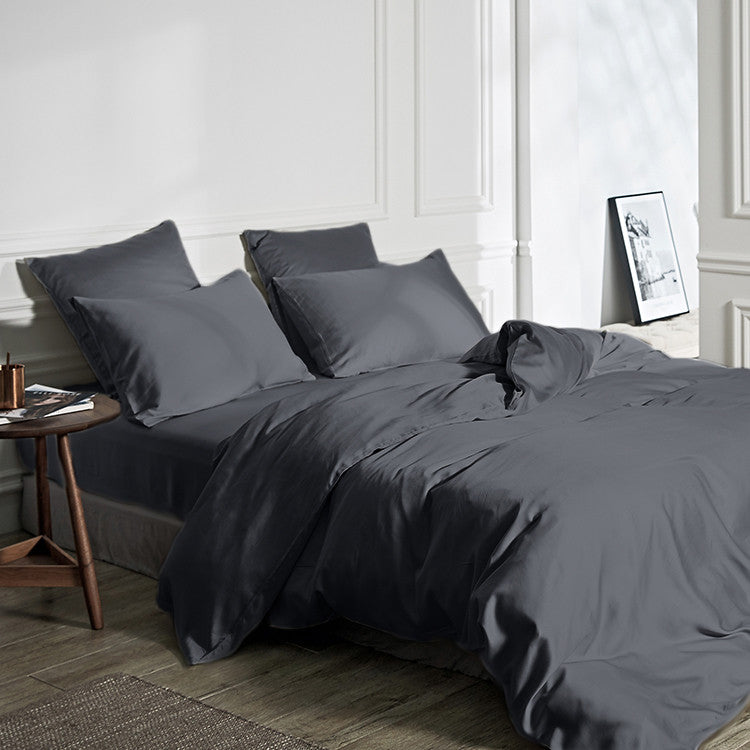 Duvet Cover Set 100% Bamboo Anthracite 240 x 200/220