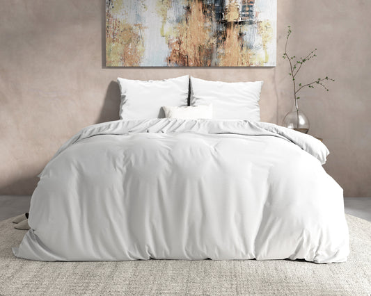 Duvet Cover Set DH Flannel Mendez White 240 x 200/220