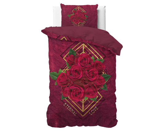 Duvet Cover Set Eternal love Red 140 x 200/220