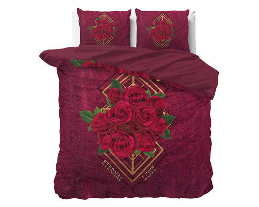 Duvet Cover Set Eternal love Red 240 x 200/220