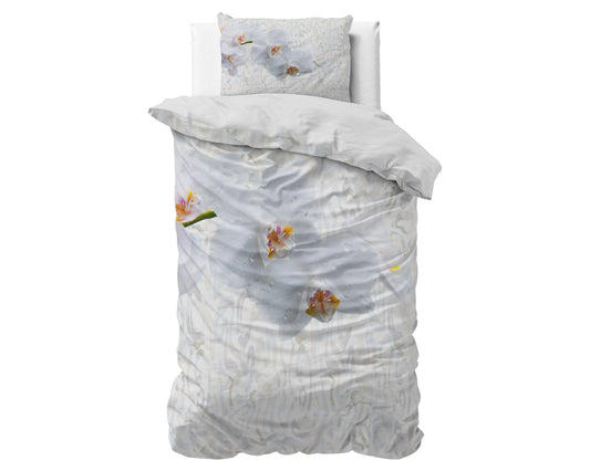 Duvet Cover Set Orchid White 140 x 200/220
